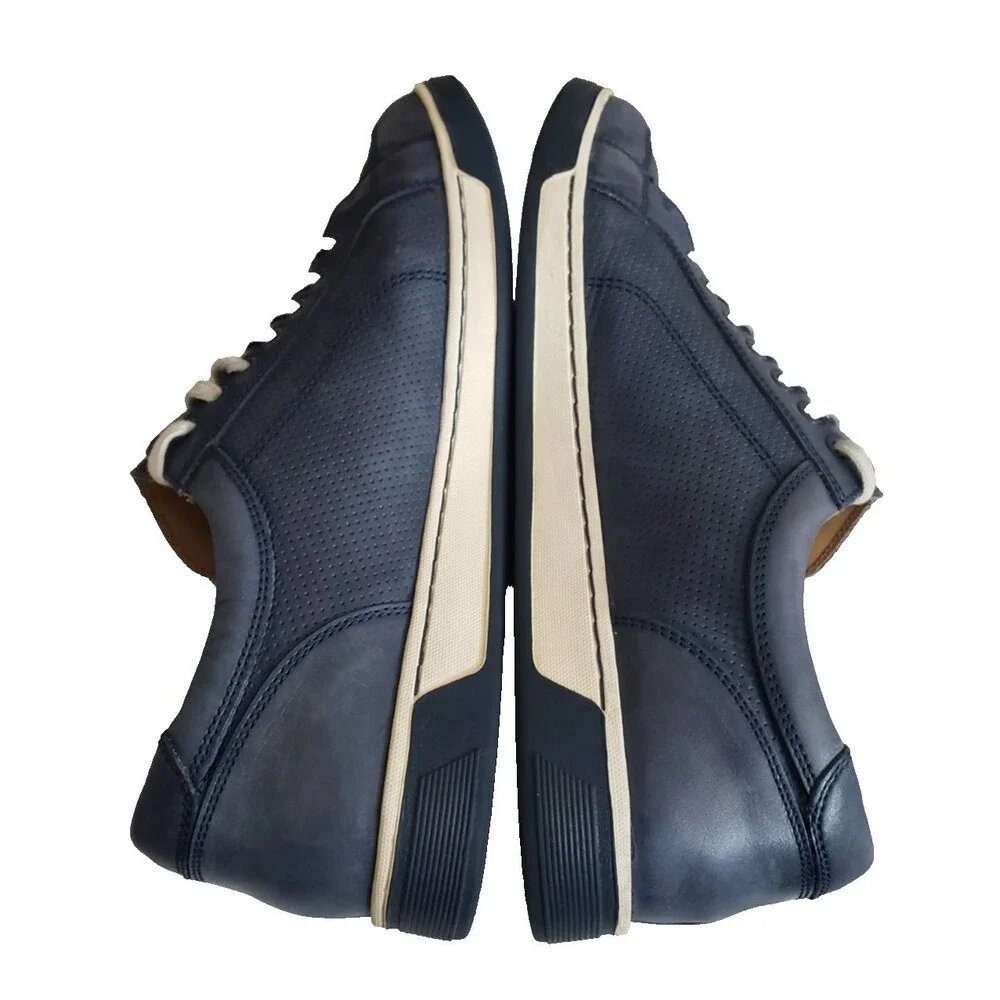 Cole Haan Vartan Sneakers Men's Size 12M Blue Leather Perforated Oxford Shoes